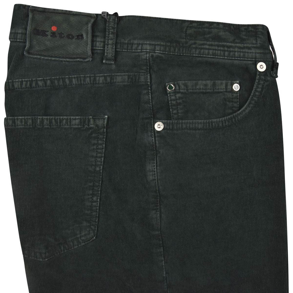 KITON Green Cotton Ea Jeans