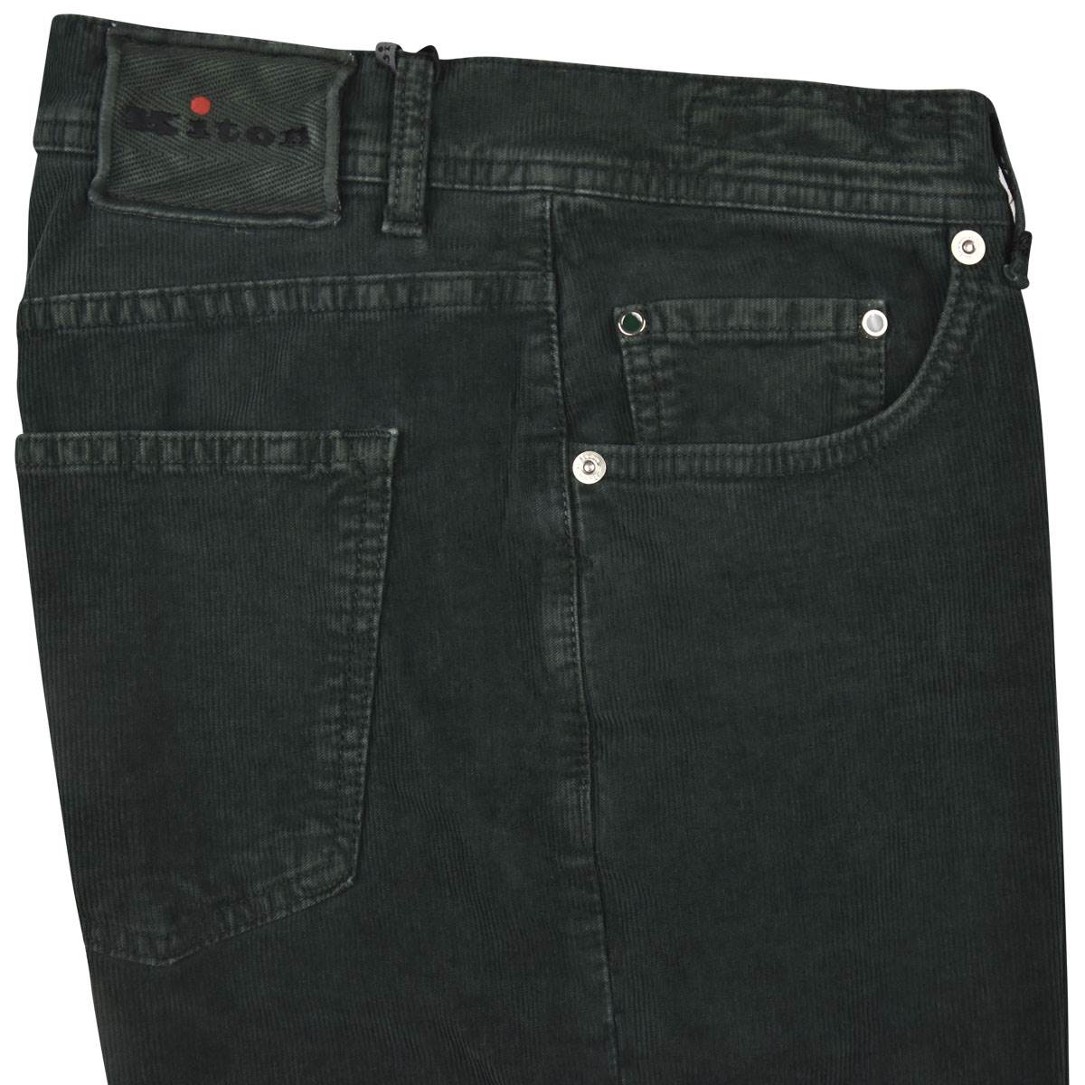 KITON Green Cotton Ea Jeans