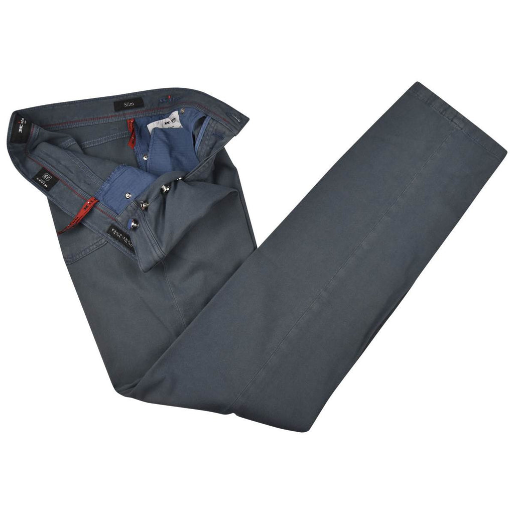 KITON Blue Cotton Virgin Wool Ea Jeans