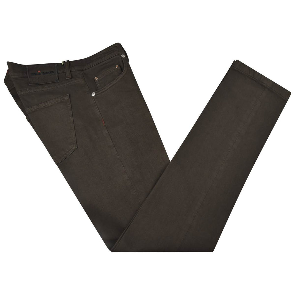 KITON Brown Cotton Ea Jeans