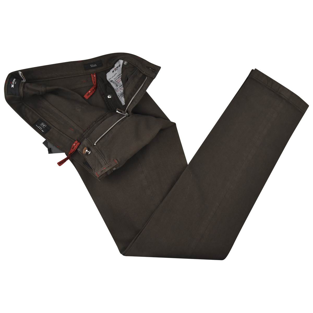 KITON Brown Cotton Ea Jeans