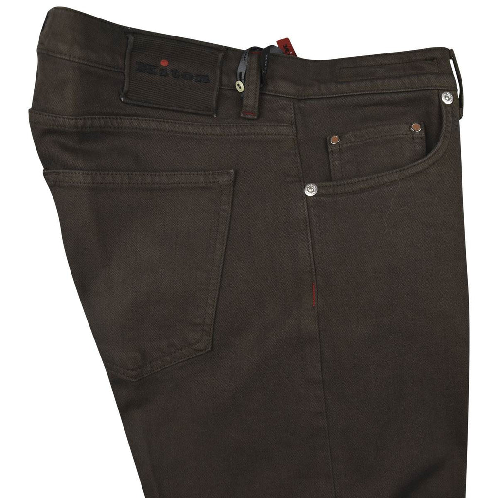 KITON Brown Cotton Ea Jeans