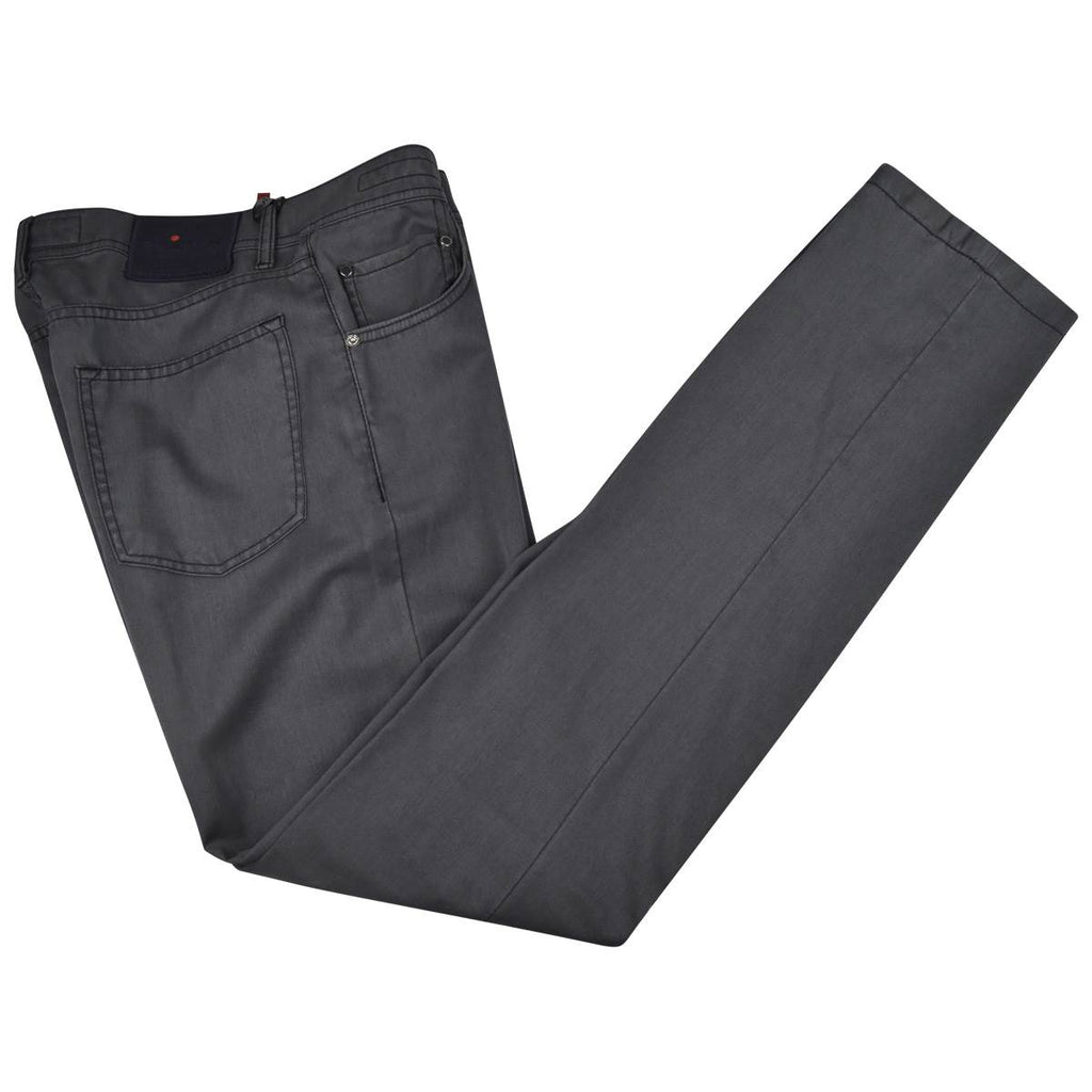 KITON Gray 100% Wool Jeans