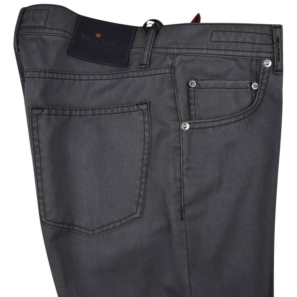 KITON Gray 100% Wool Jeans