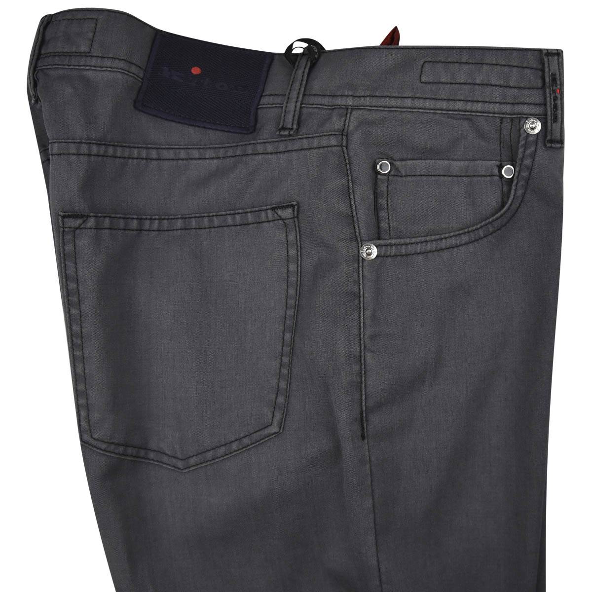 KITON Gray 100% Wool Jeans