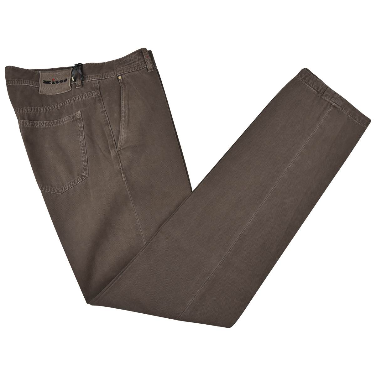 Kiton KITON Brown Cotton Cashmere Pants Brown 000