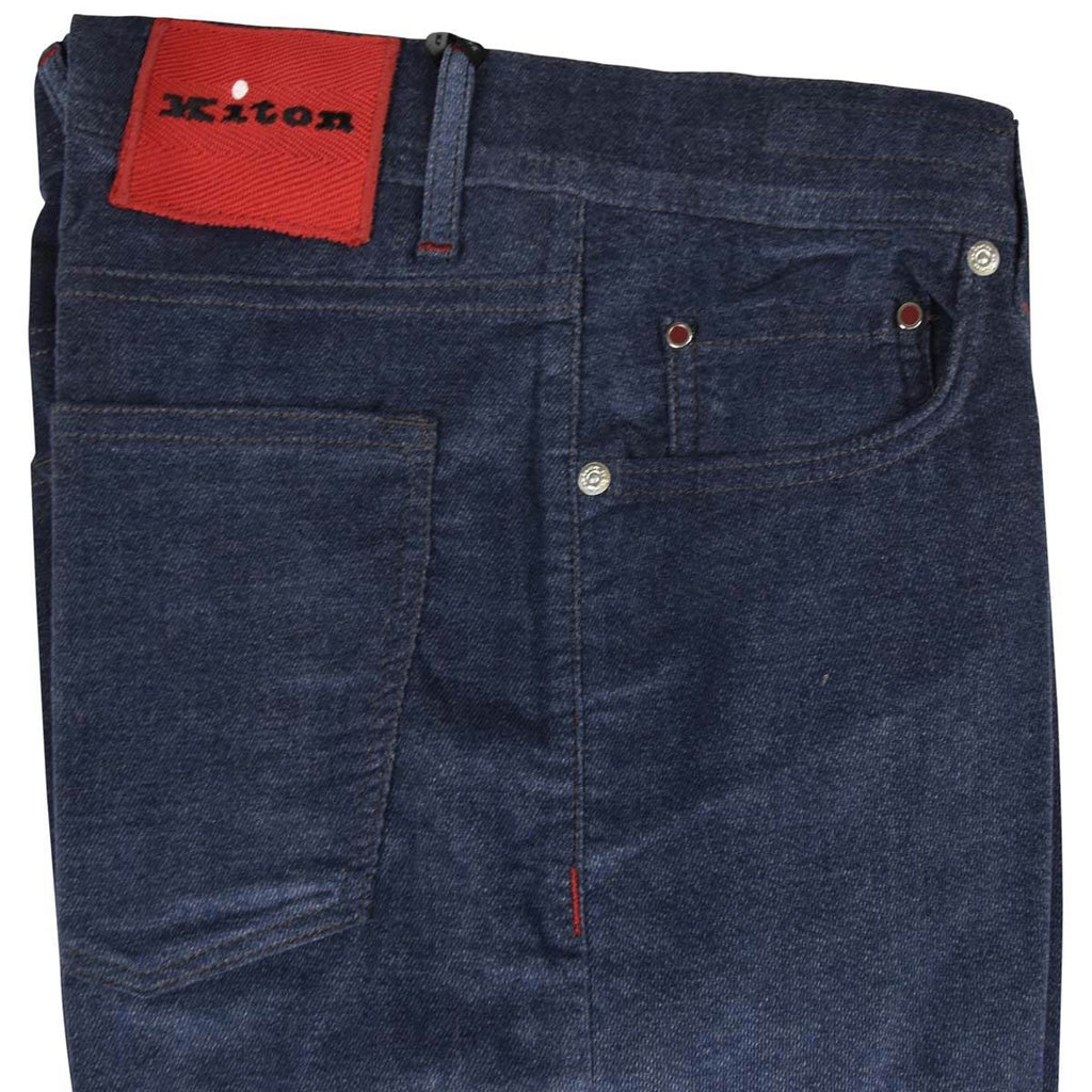KITON Blue Cotton Ea Jeans