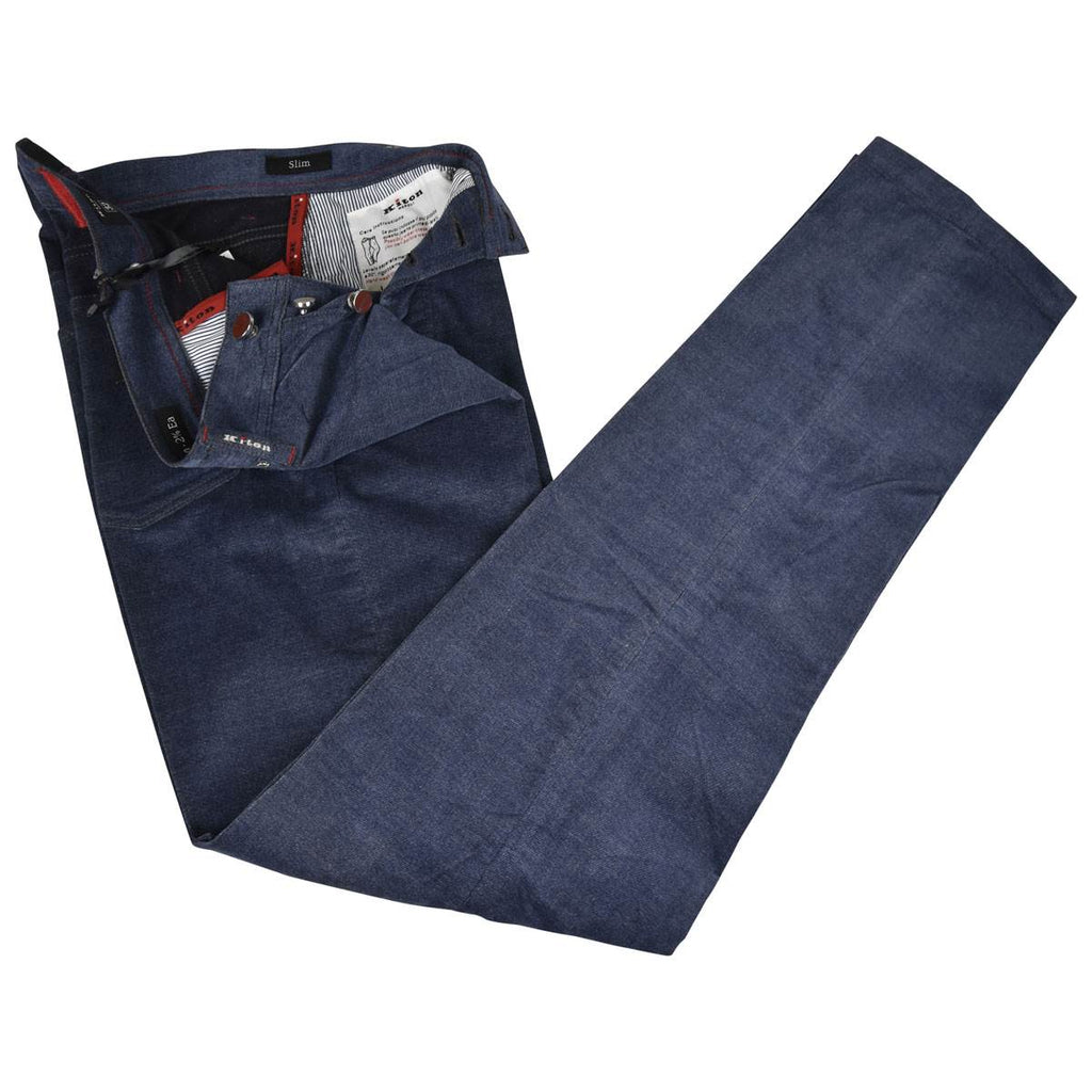 KITON Blue Cotton Ea Jeans