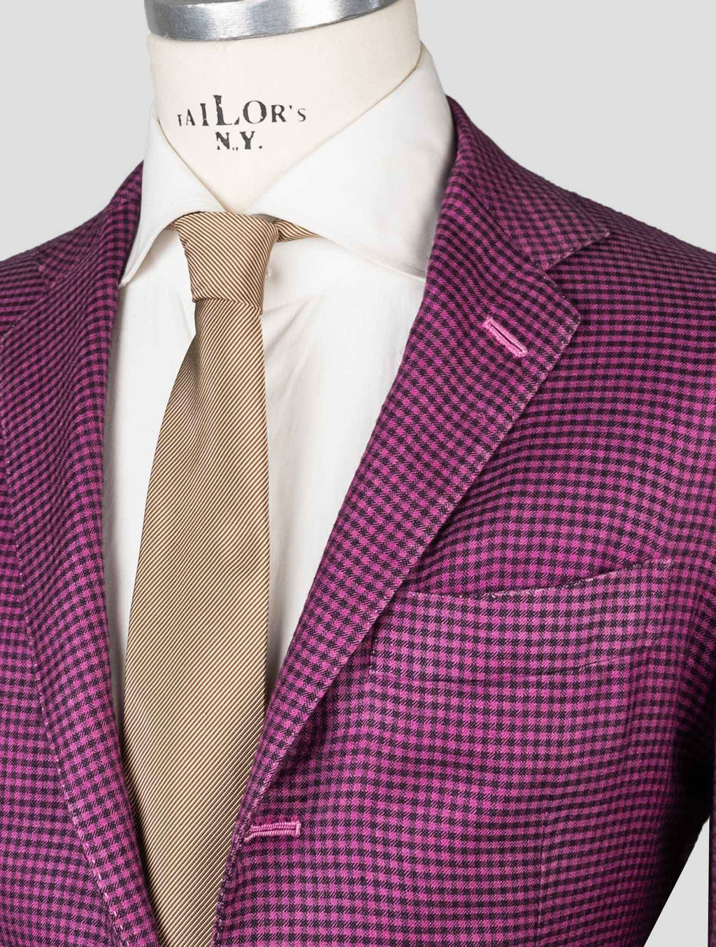 Kiton Violet Black Cashmere Silk Blazer