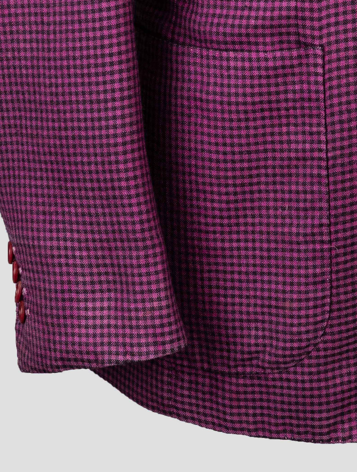 Kiton Violet Black Cashmere Silk Blazer