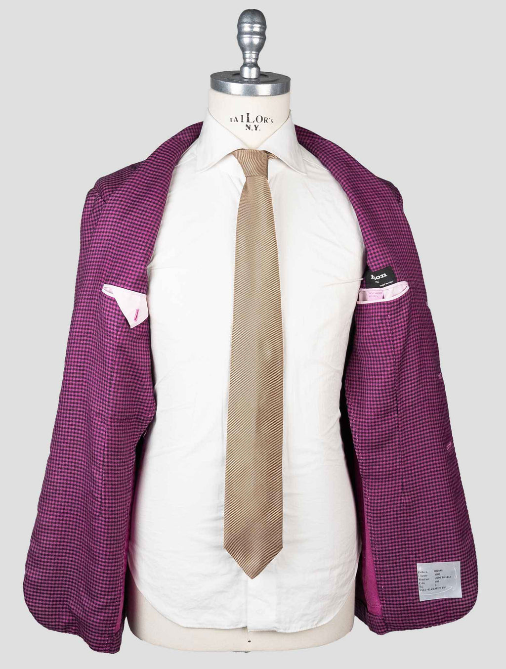 Kiton Violet Black Cashmere Silk Blazer