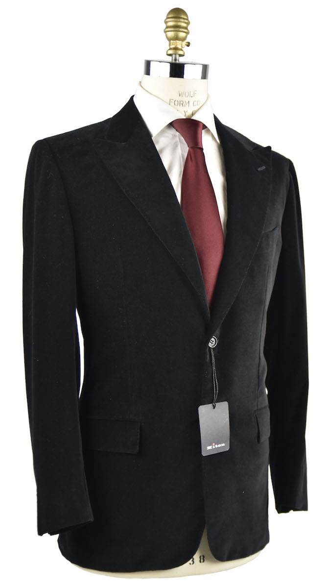 Kiton KITON Black Cotton Blazer Black 001