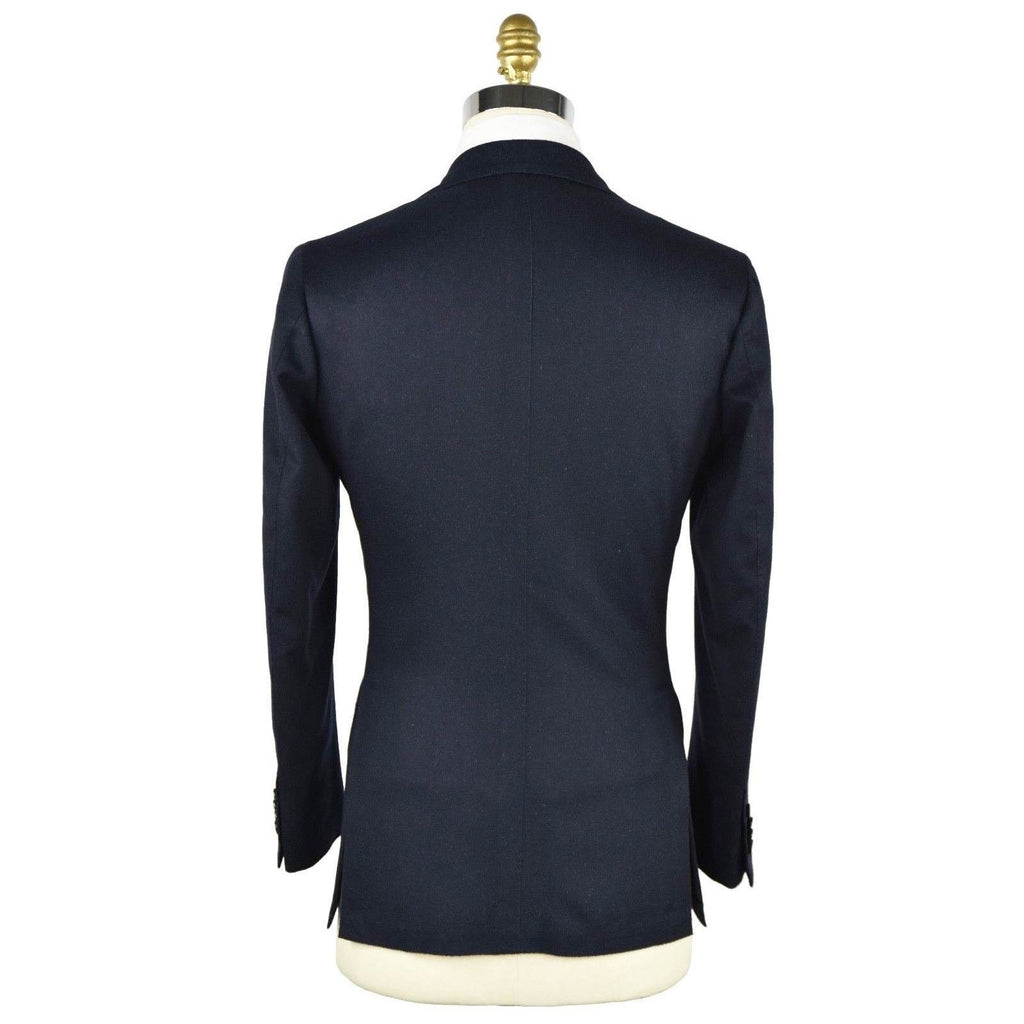 KITON Blue Vicuna Perù Silk Blazer