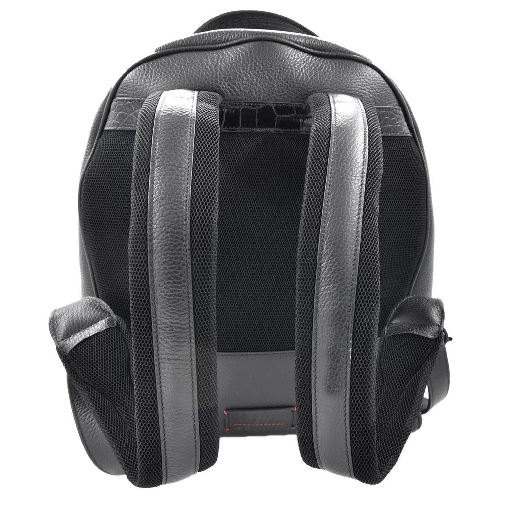 KITON Black Leather Calfskin Backpack