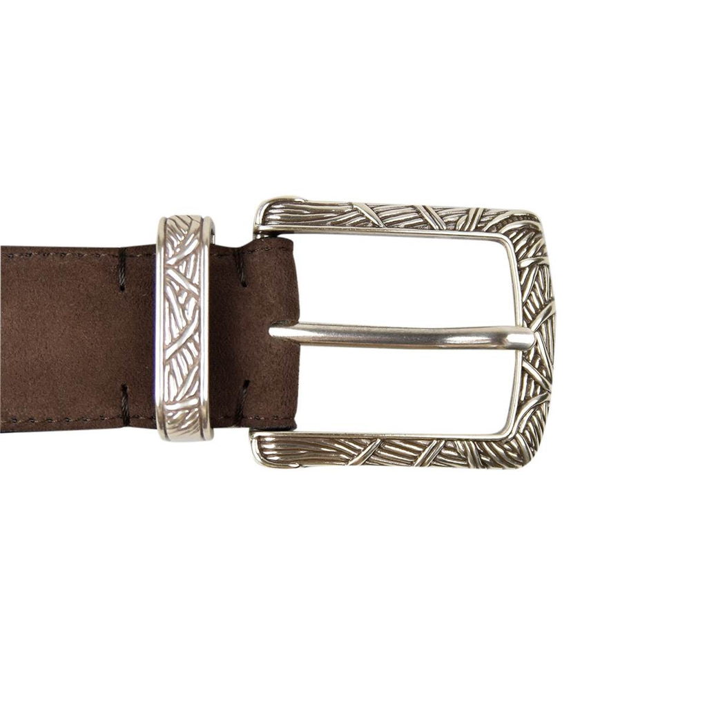 Kiton KITON Brown Leather Calfskin Belt Brown 001