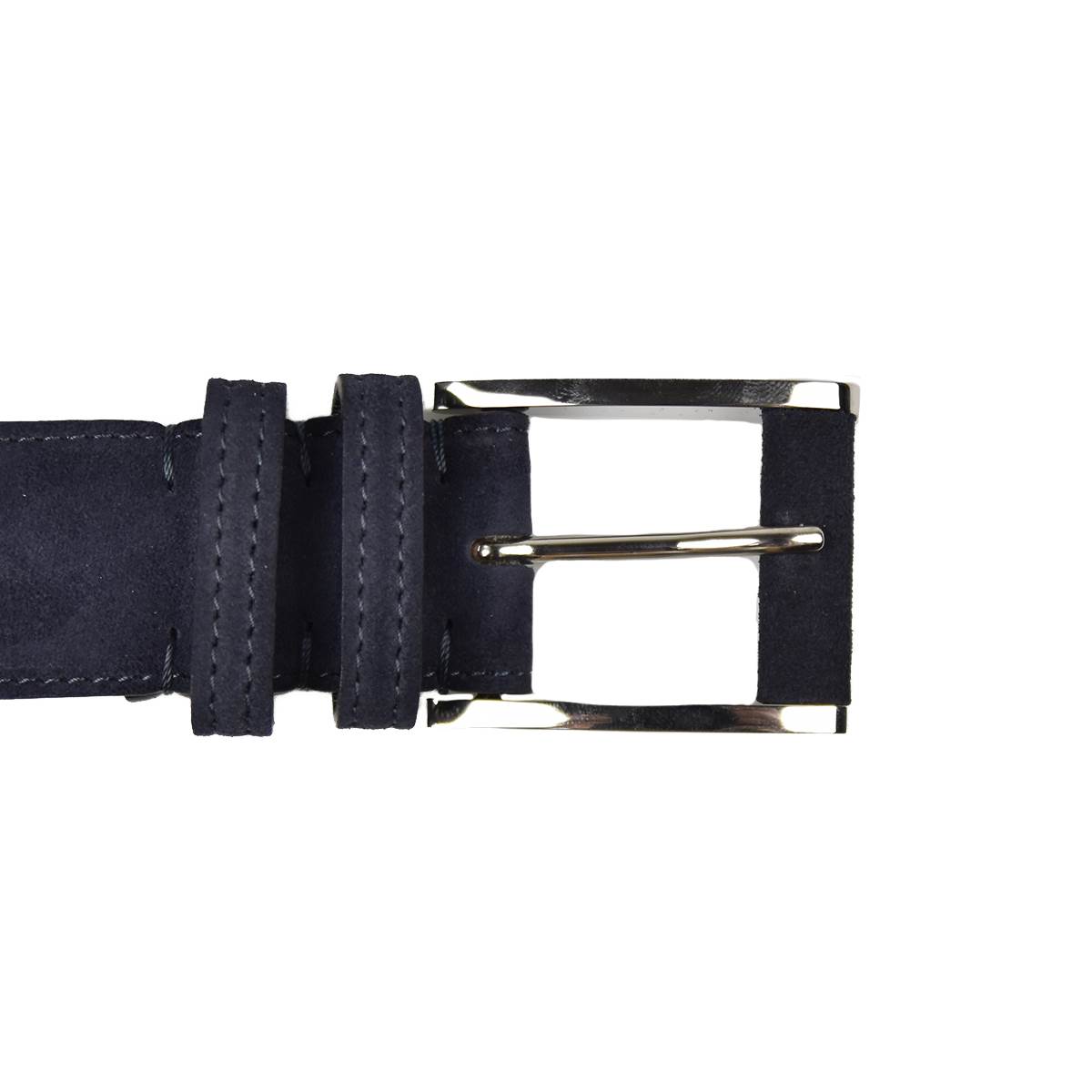 Kiton KITON Blue Leather Calfskin Belt Blue 001