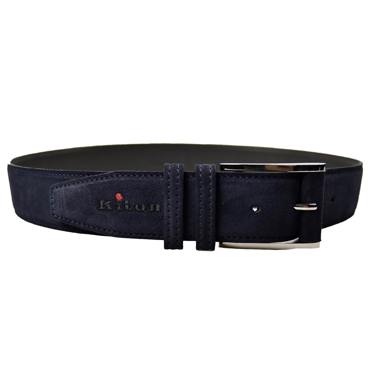 KITON Blue Leather Calfskin Belt