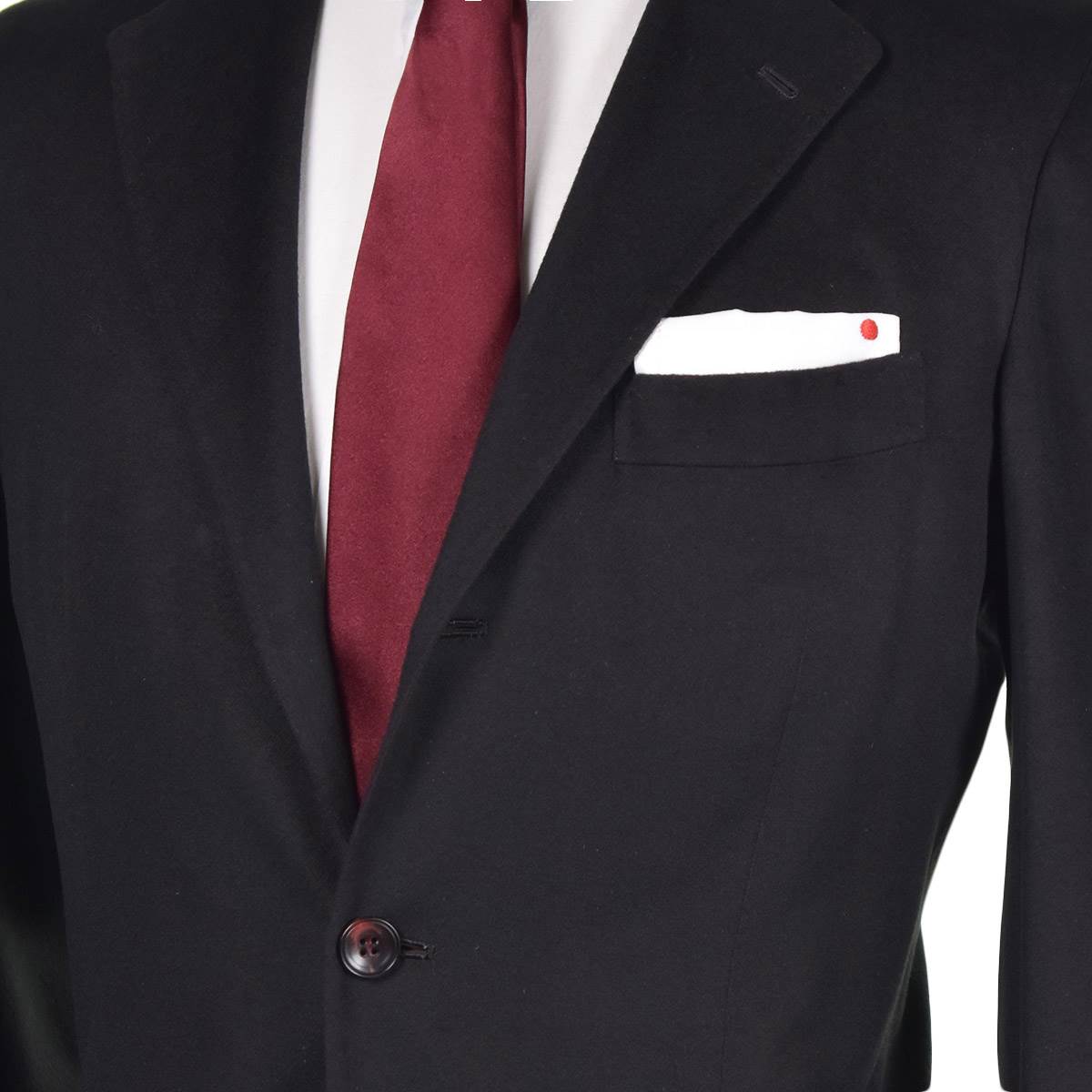 KITON Black Vicuna Silk Blazer