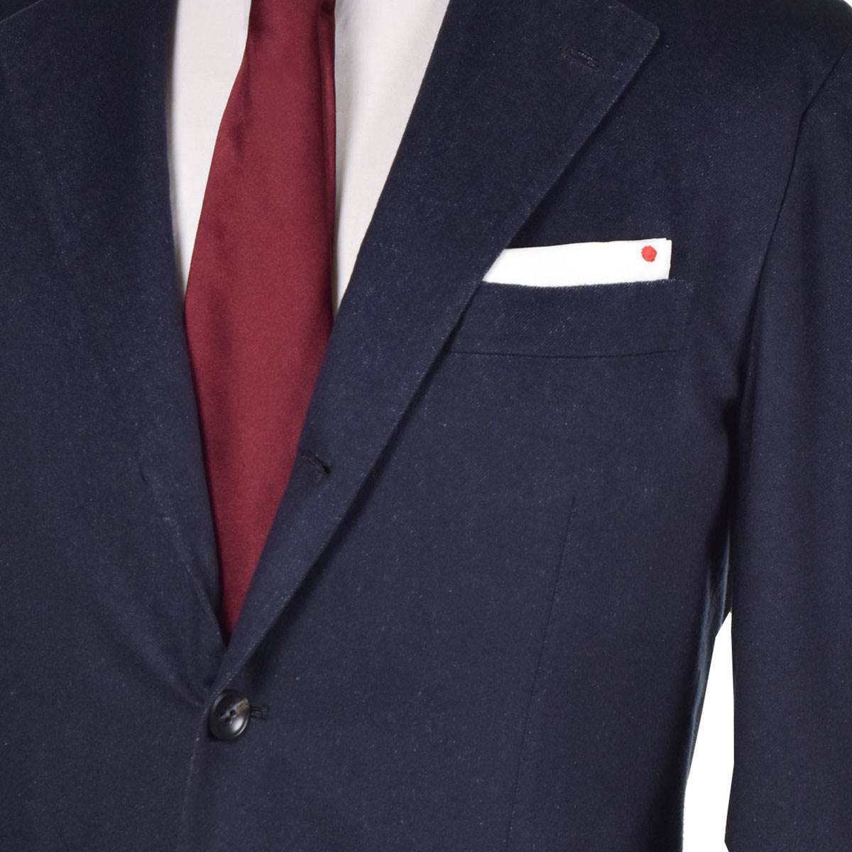 KITON Blue Vicuna Silk Blazer