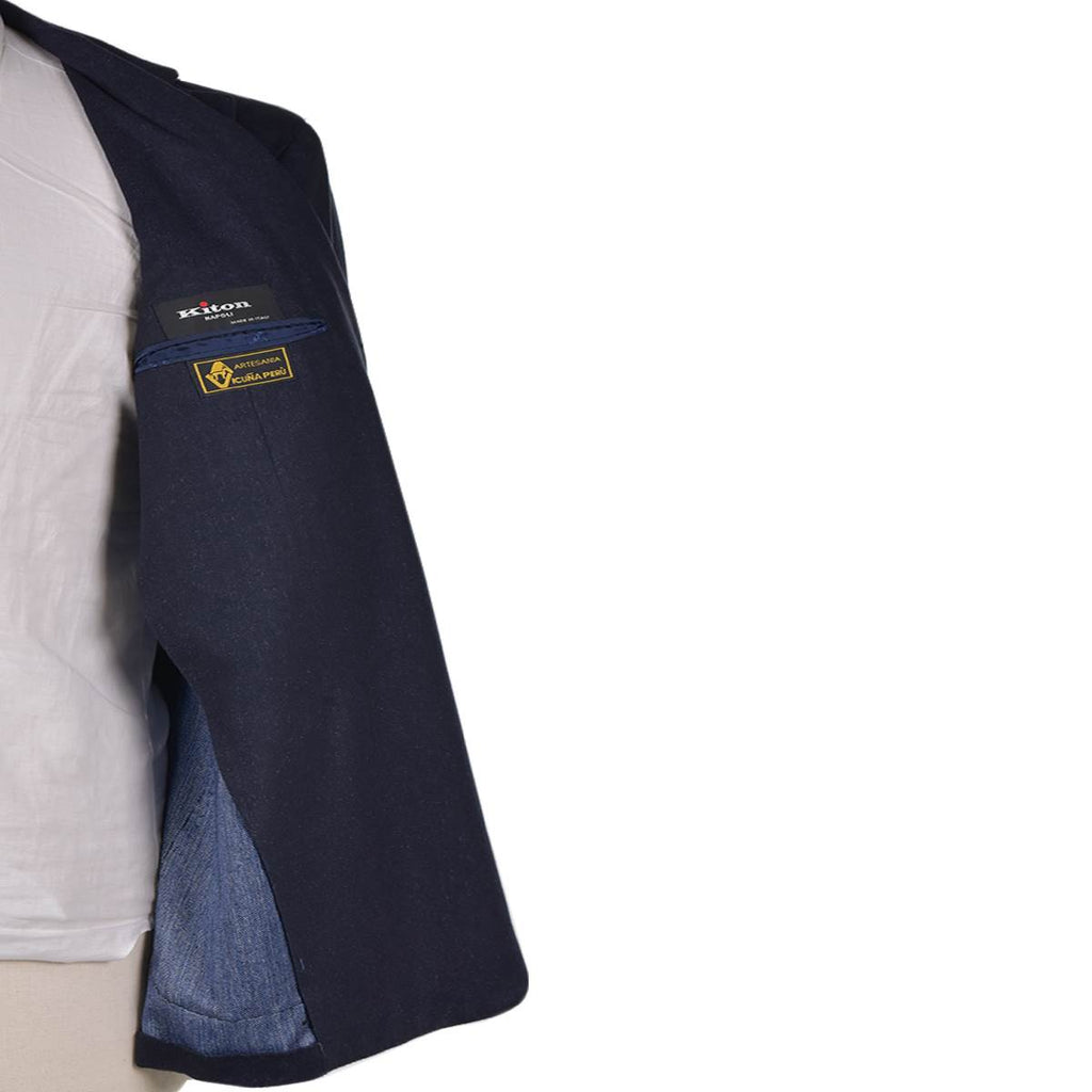 KITON Blue Vicuna Silk Blazer
