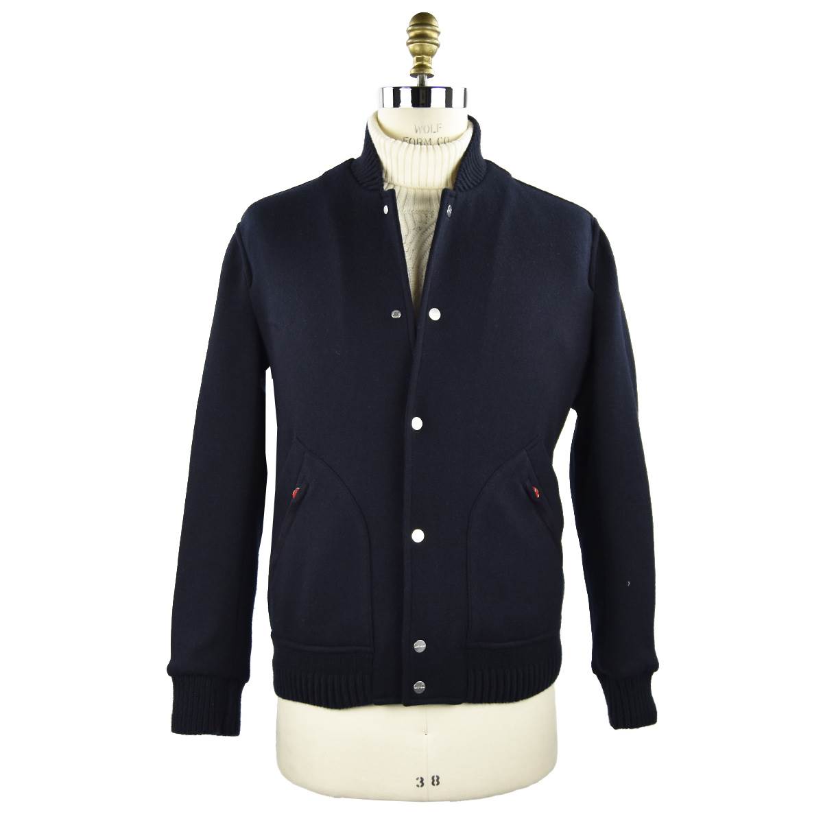Kiton KITON Dark Blue Wool Cashmere Pa Coat Dark Blue 000