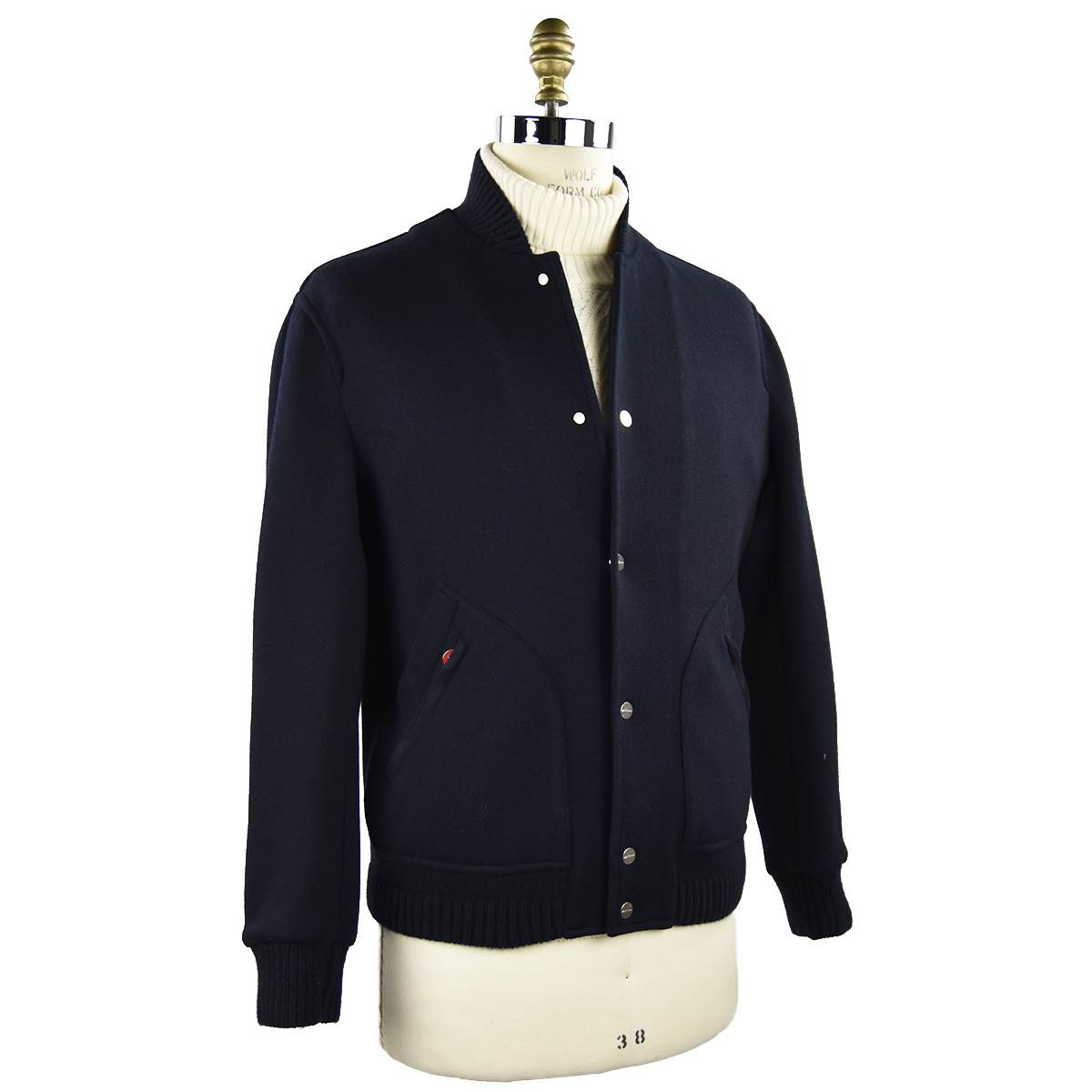 Kiton KITON Dark Blue Wool Cashmere Pa Coat Dark Blue 001