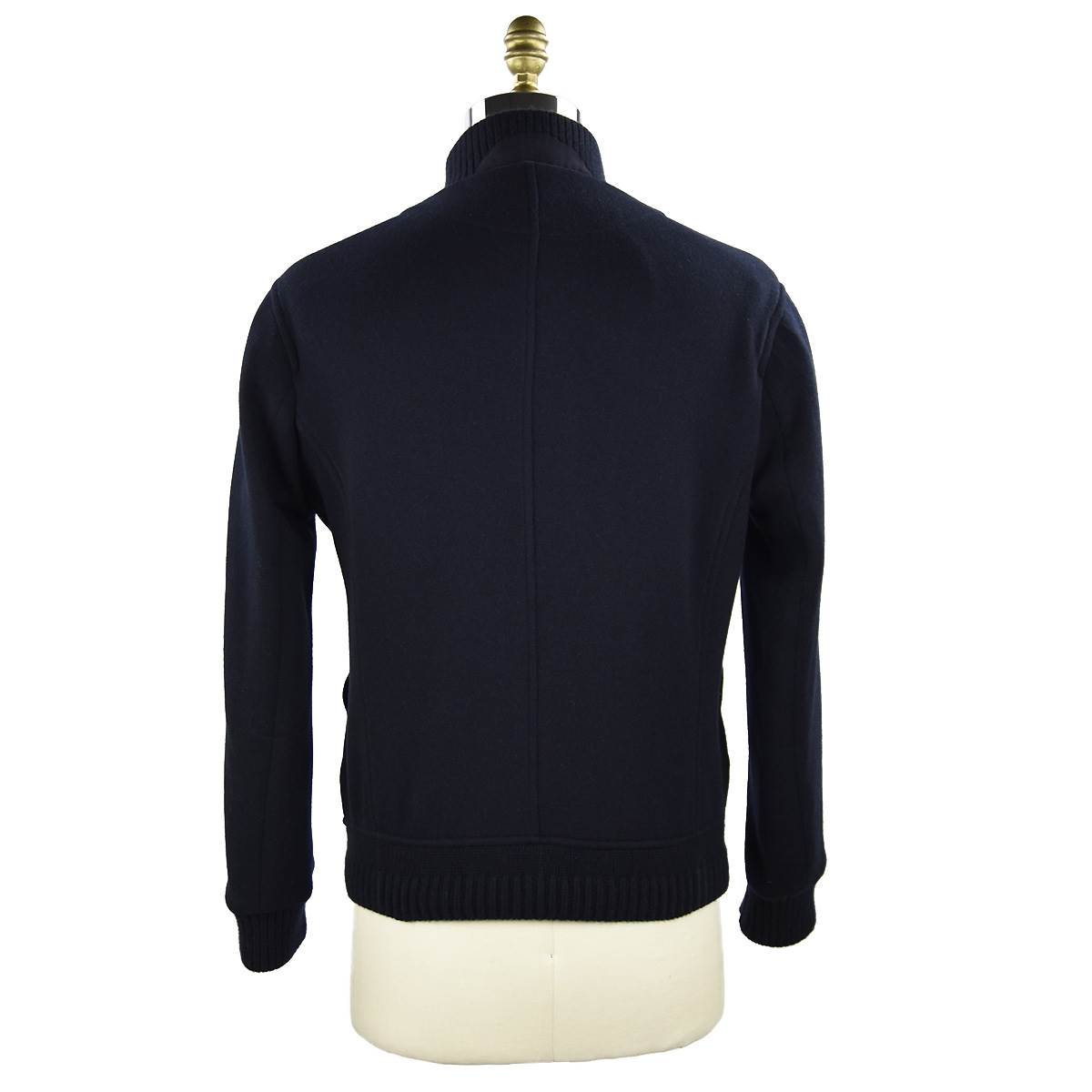 KITON Dark Blue Wool Cashmere Pa Coat