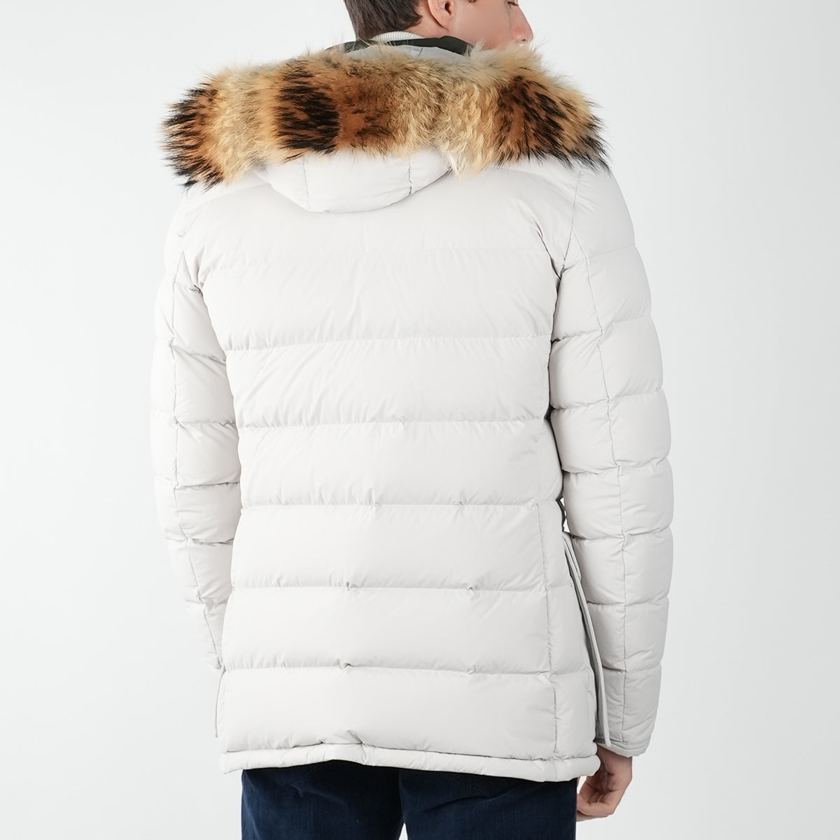 KITON Gray Pa Ea Fur Coat