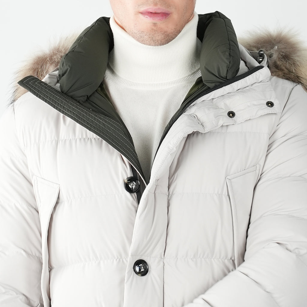KITON Gray Pa Ea Fur Coat