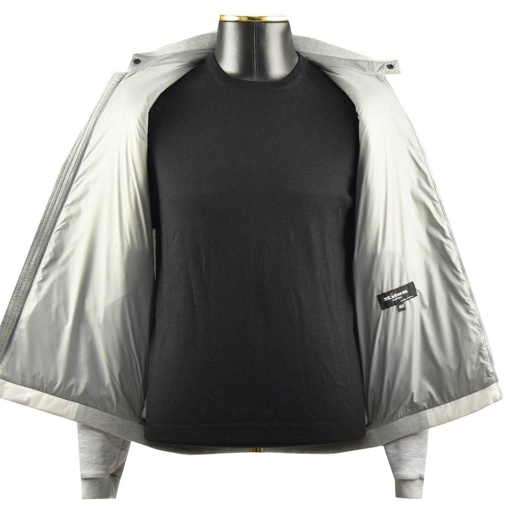 KITON Gray Cotton Pl Pa Ea Coat