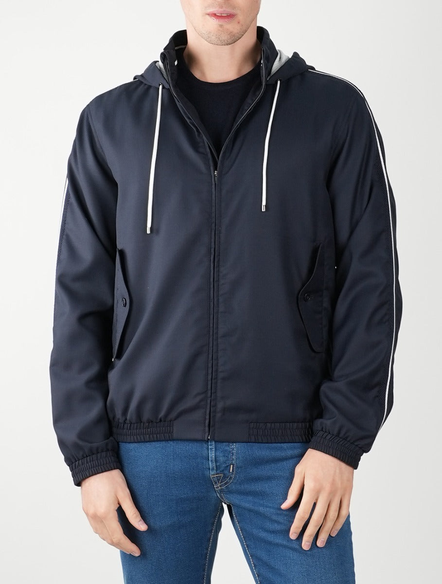KITON Blue Virgin Wool Pa Coat