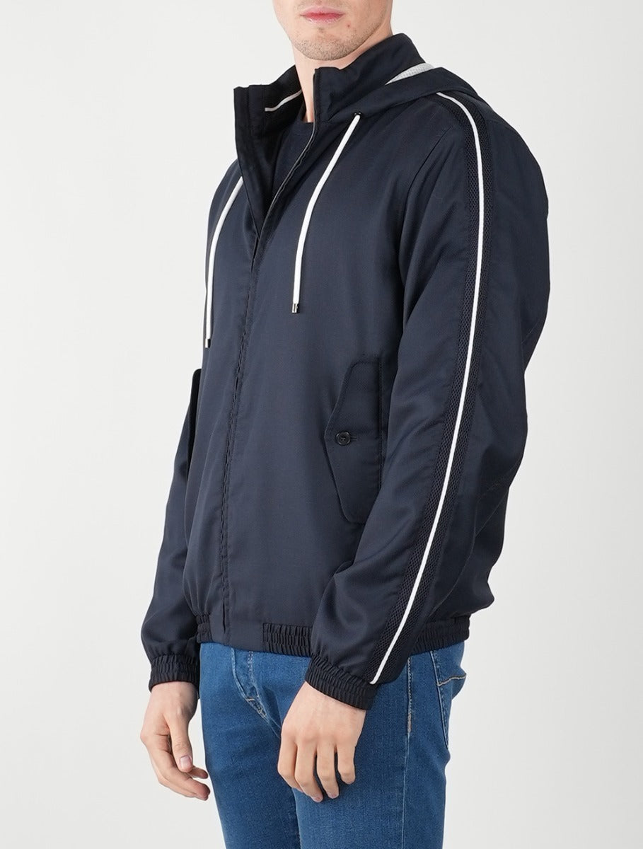 KITON Blue Virgin Wool Pa Coat
