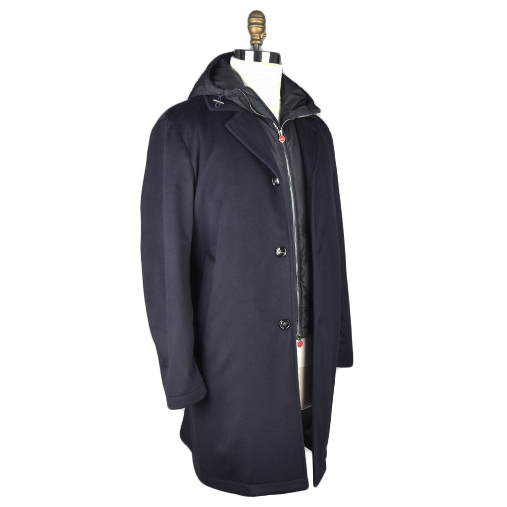 Kiton Blue Vicuna Overcoat