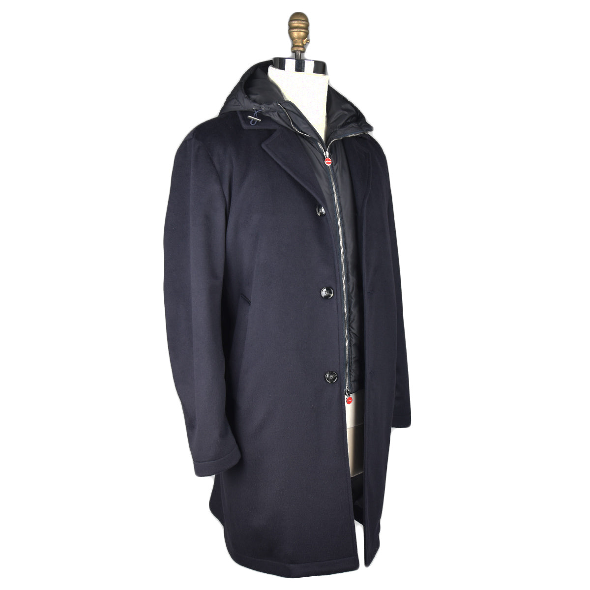 Kiton Blue Vicuna Overcoat