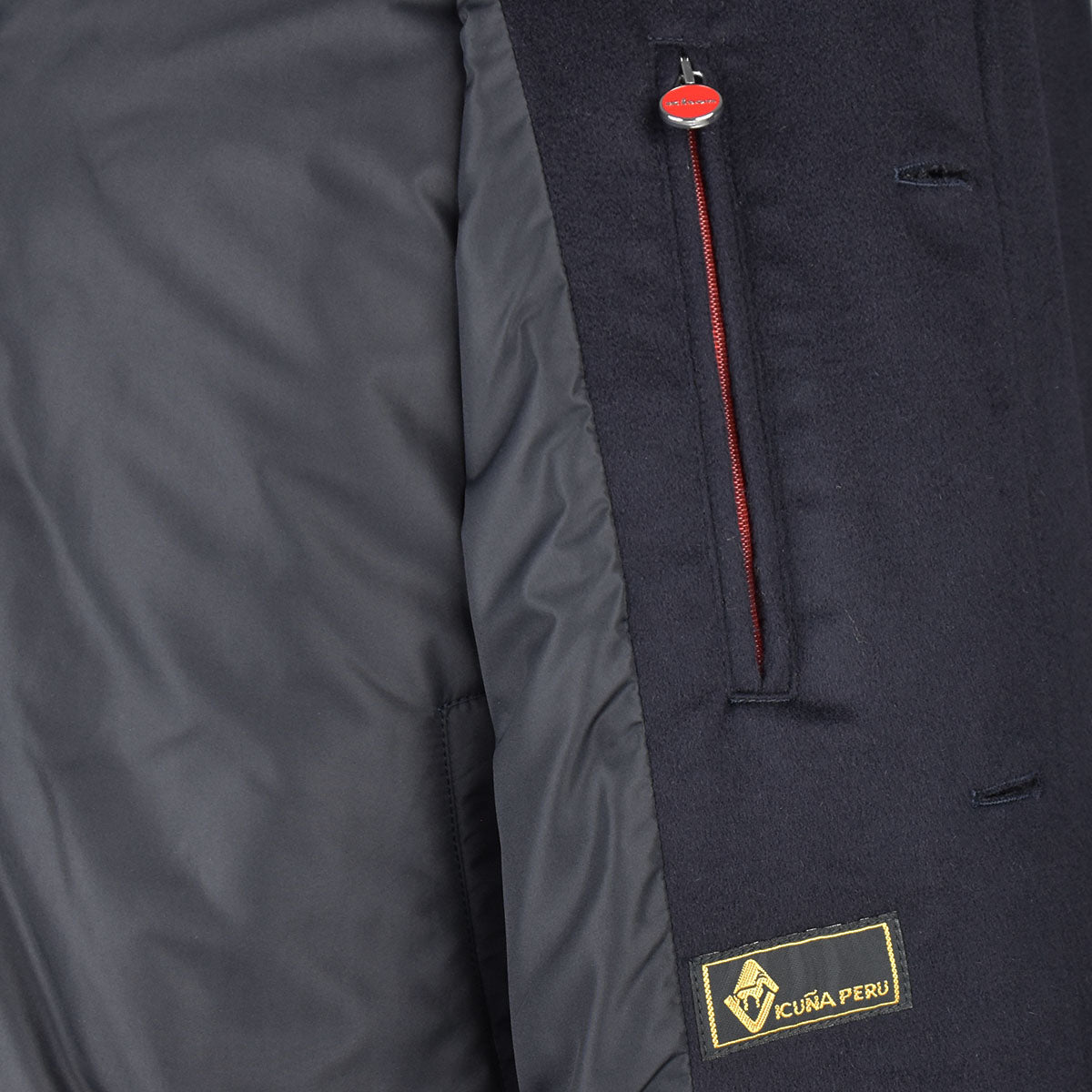 Kiton Blue Vicuna Overcoat