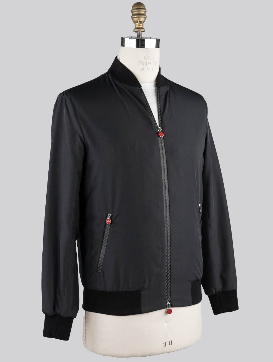 Kiton Black Pl Coat