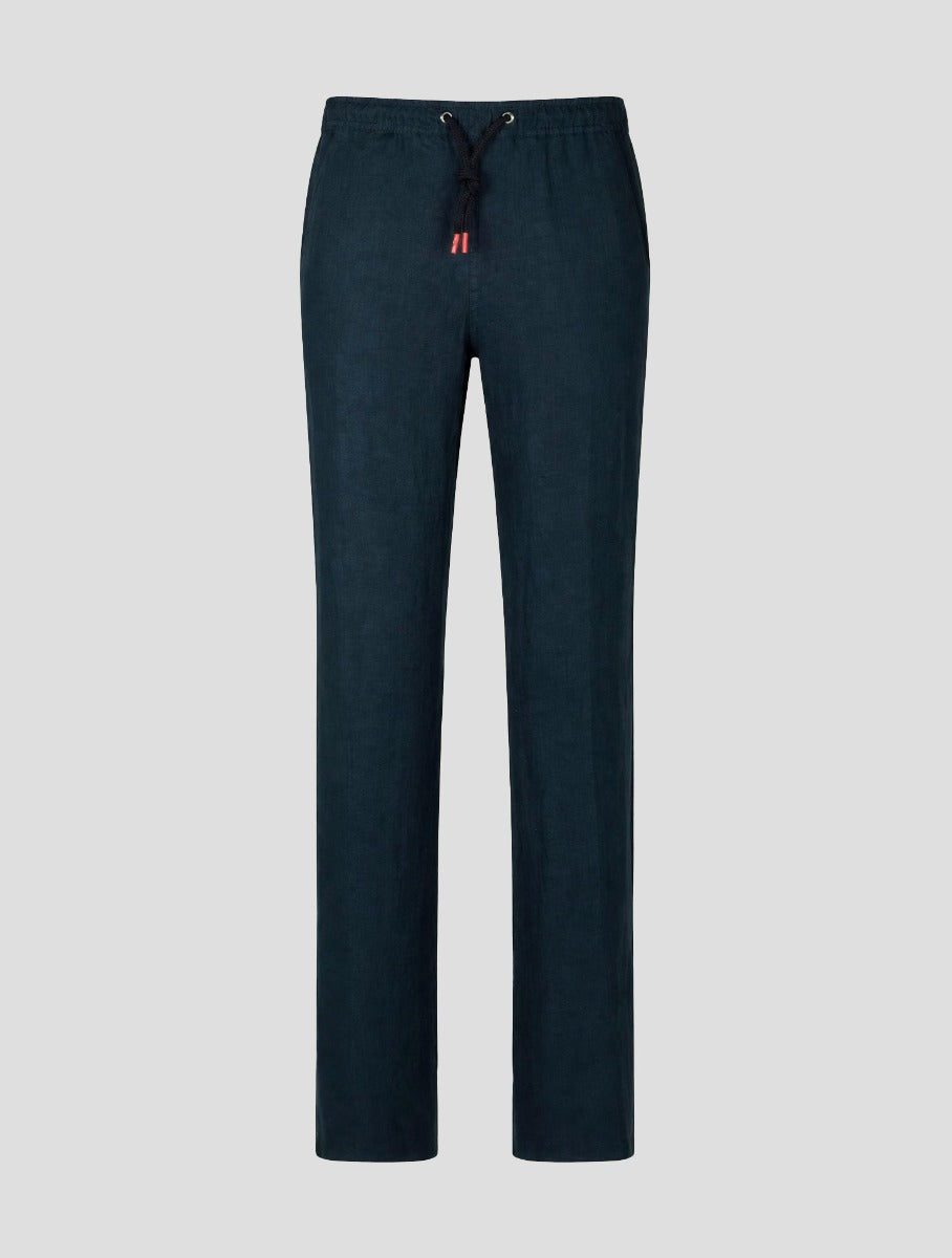 Kiton Blue Linen Pants