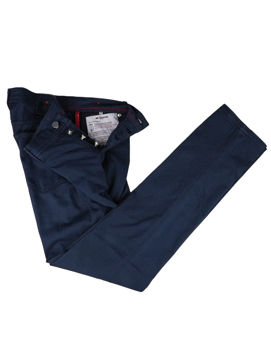 Kiton Blue Cotton Ea Jeans