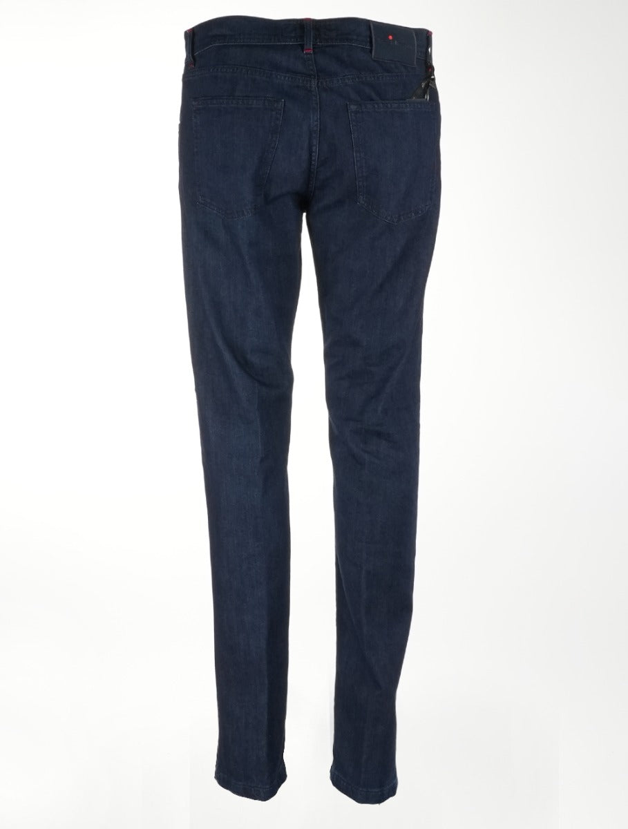 Kiton Blue Cotton Jeans