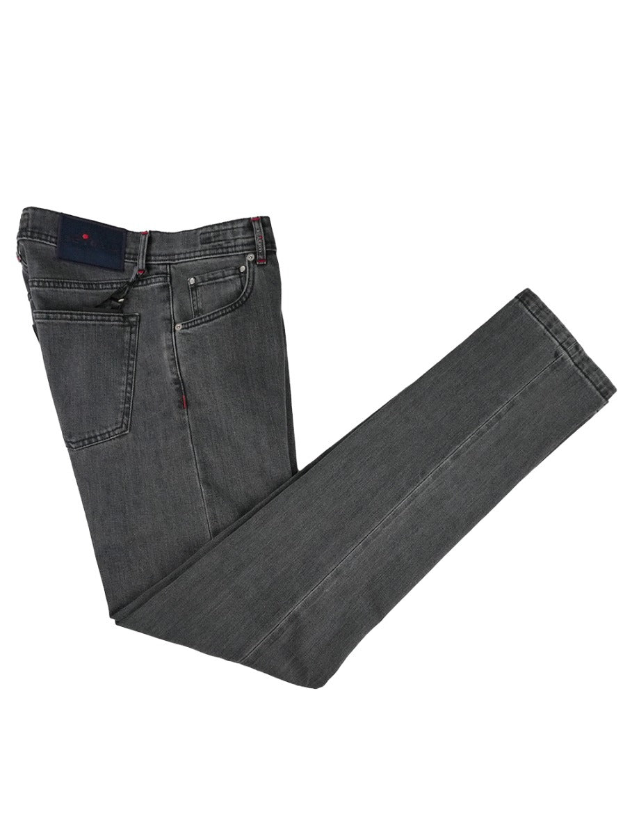 Kiton Gray Cotton Jeans