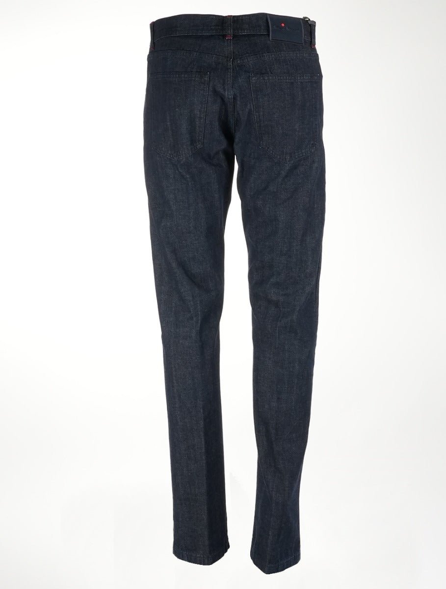 Kiton Blue Cotton Jeans