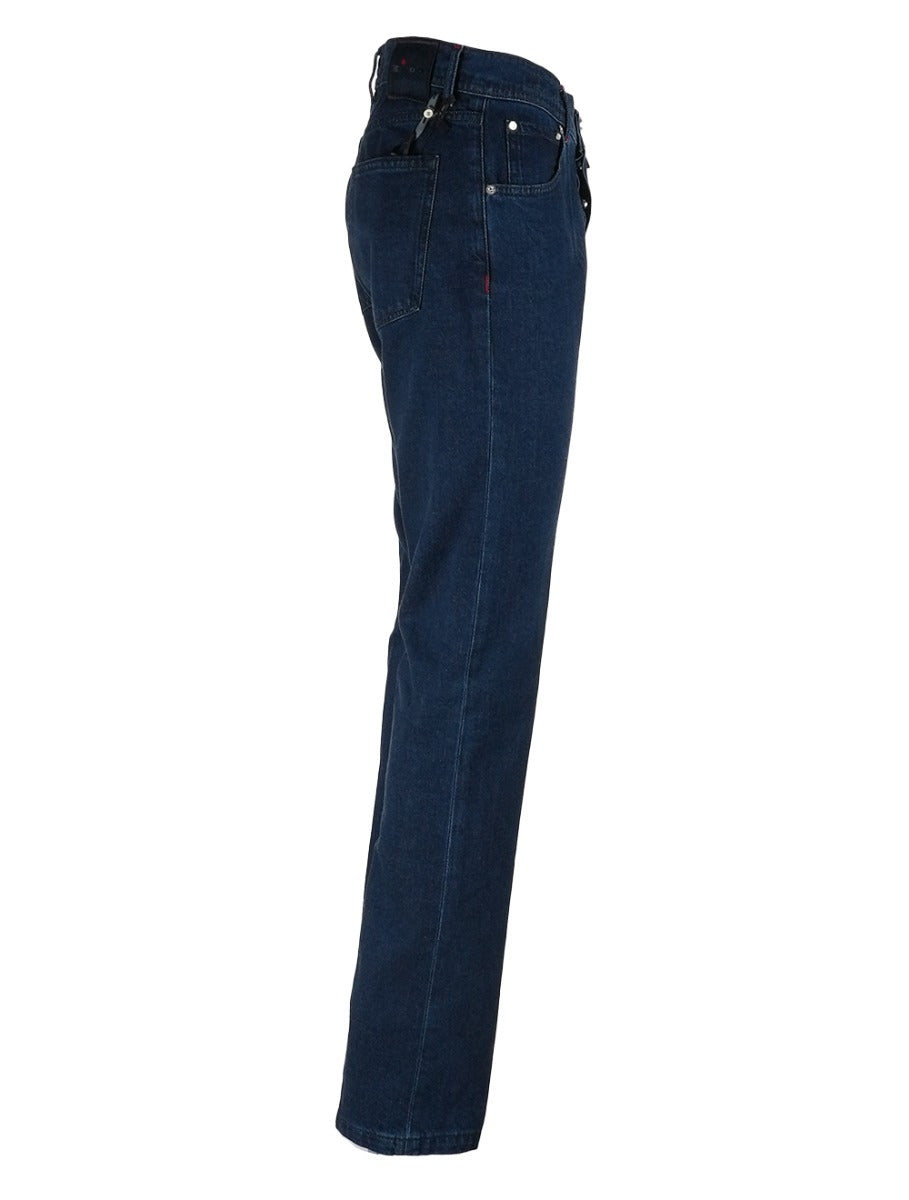 Kiton Blue Cotton Jeans