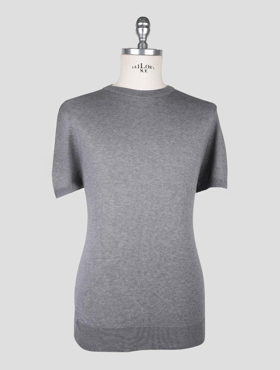 Kiton Gray Cotton T-shirt