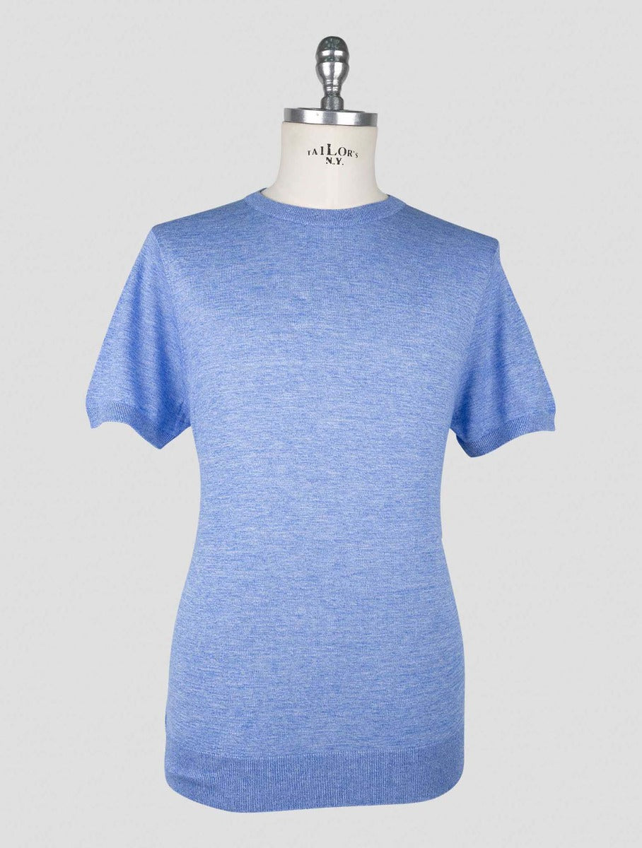 Kiton Light Blue Cotton T-shirt