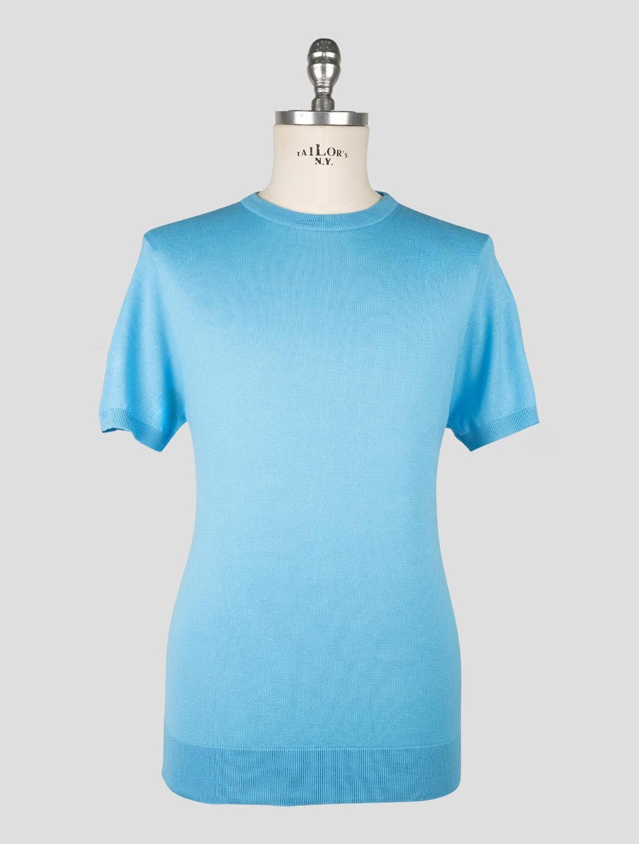 Kiton Light Blue Cotton T-shirt