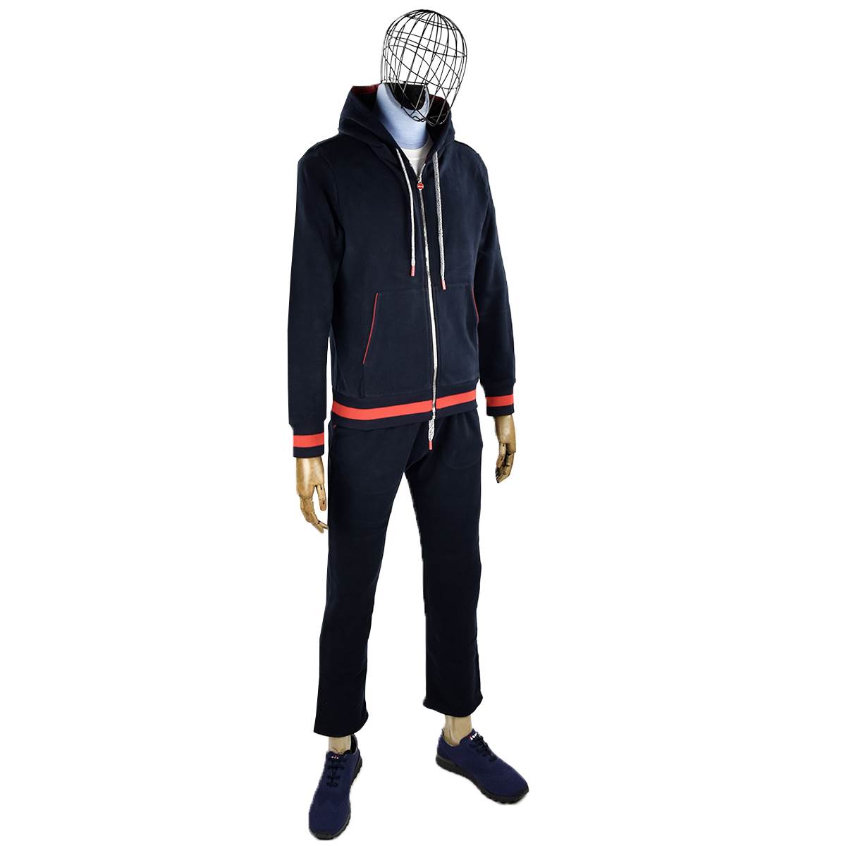 Kiton KITON Blue Cotton Tracksuit Blue 001