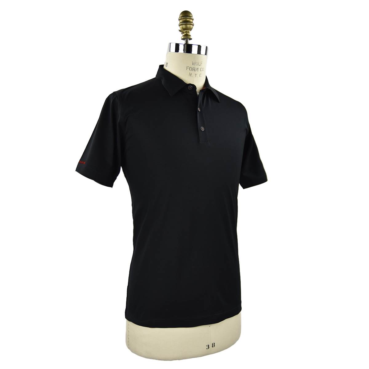 Kiton KITON Black Cotton Polo Black 001