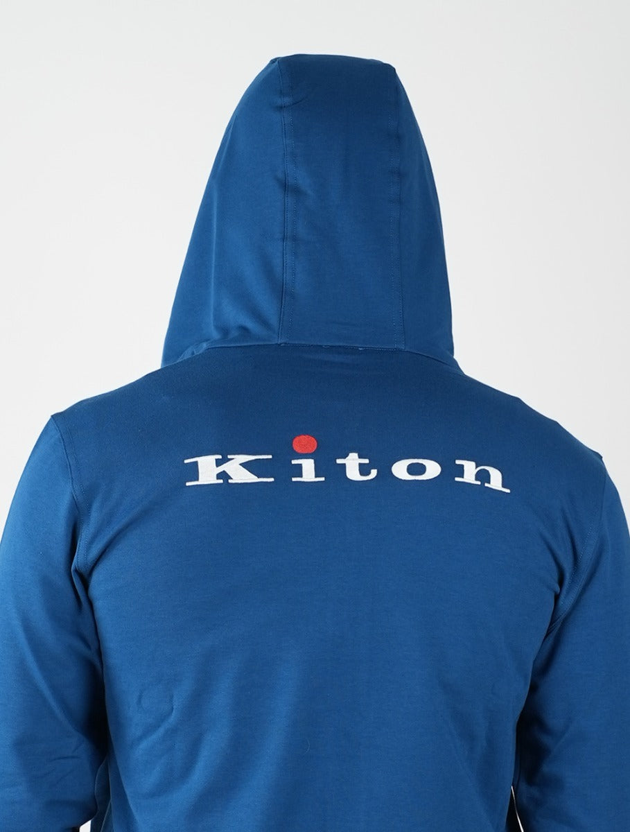 Kiton Blue Cotton Ea Tracksuit