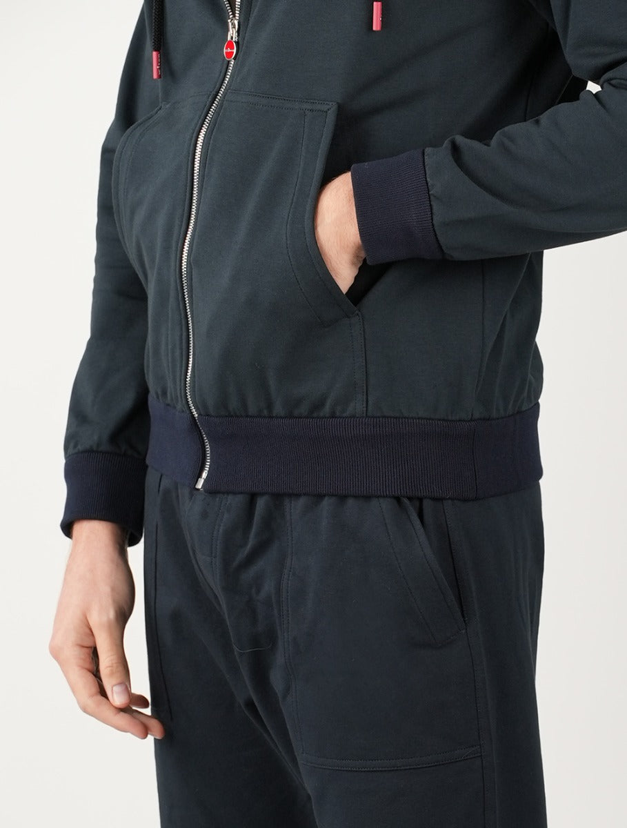 Kiton Blue Cotton Ea Tracksuit