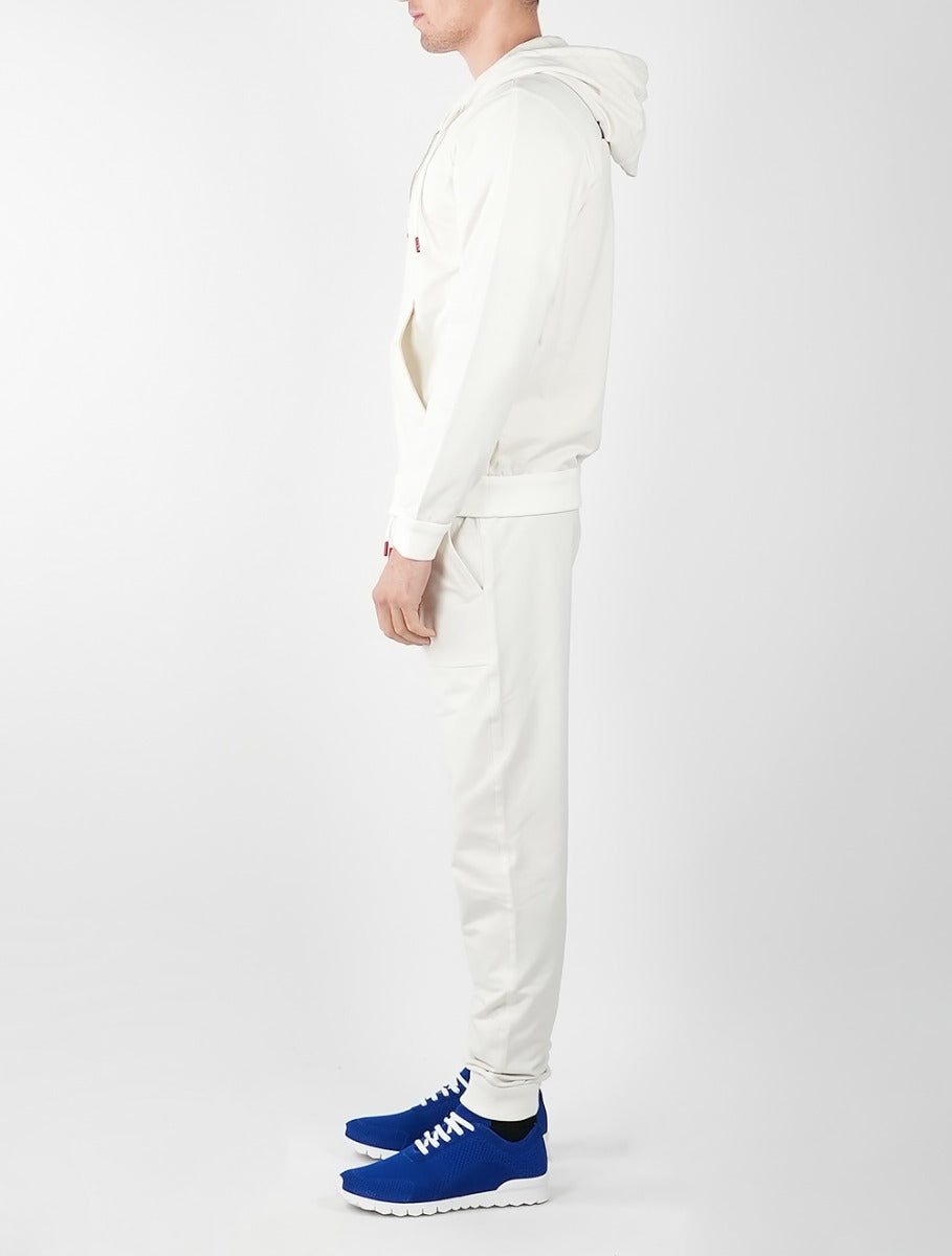Kiton White Cotton Ea Tracksuit